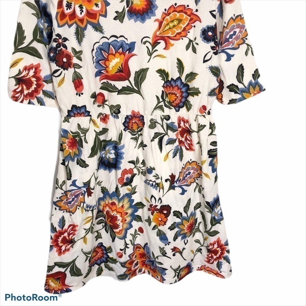 Old Navy Boho Floral Fit & Flare Shirt Dress Large Kids Girls - Picture 2 of 7